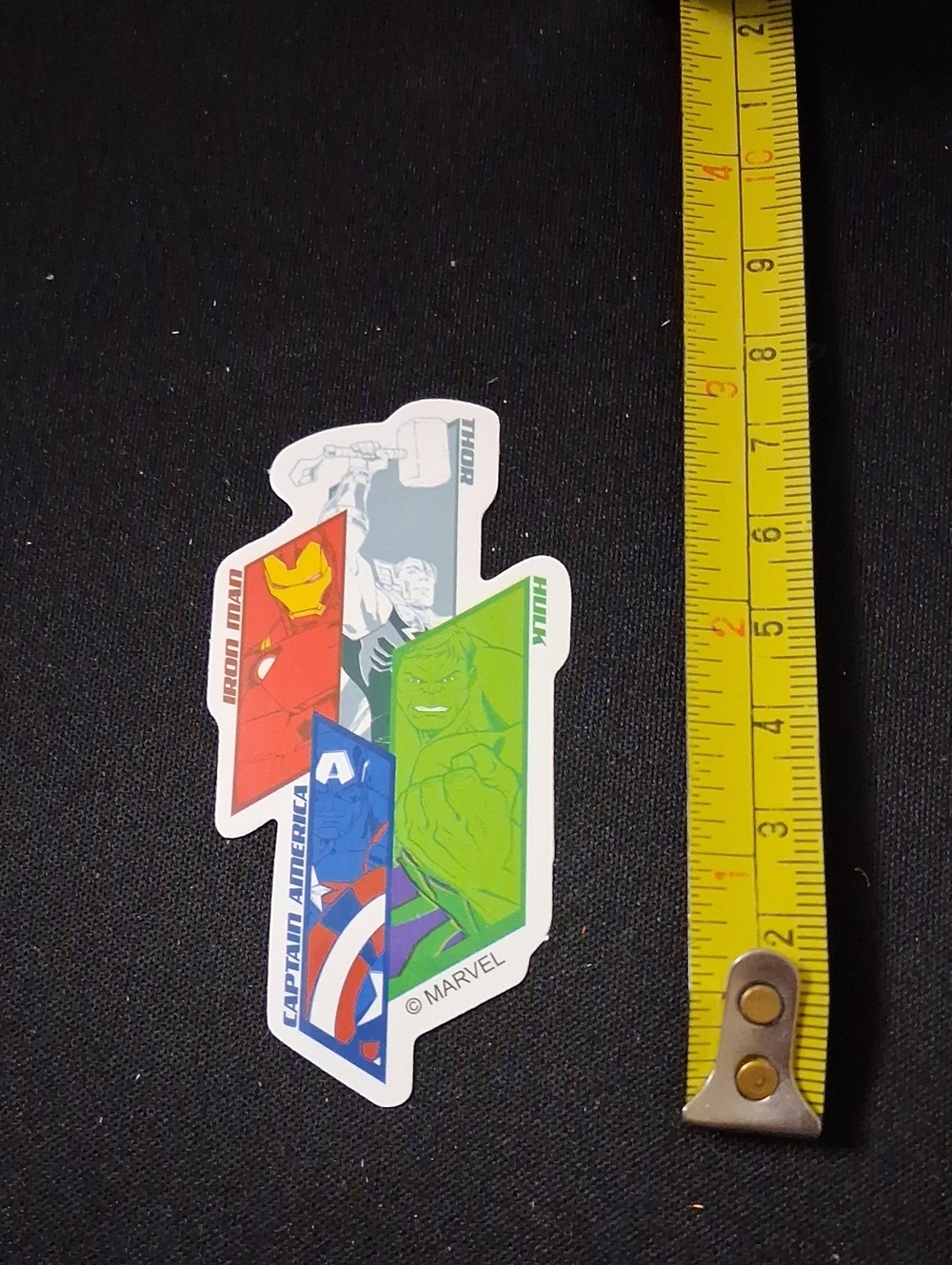 Marvel Avengers Waterproof Sticker. Captain America, Hulk, Iron Man, Thor